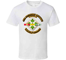 Load image into Gallery viewer, 4th Infantry Division with Vietnam Service Ribbons - T-Shirts - Classic