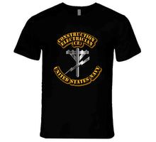 Load image into Gallery viewer, Navy - Rate - Construction Electrician - T-Shirts - Premium