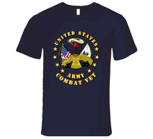 Load image into Gallery viewer, Emblem - US Army Center - Combat Veteran - T-Shirts - Premium