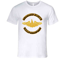 Load image into Gallery viewer, Navy - Submarine Badge - Gold - T-Shirts - Premium