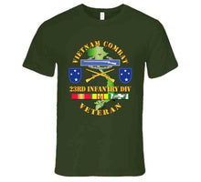 Load image into Gallery viewer, Vietnam Combat, Infantry Veteran, with 23rd Infantry Division, with Shoulder Sleeve Insignia - V1 - T Shirt, Premium and Hoodie