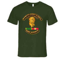 Load image into Gallery viewer, Womens Army Corps Vietnam Era - with National Defense Service Medal - WAC T Shirt - Premium