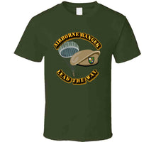 Load image into Gallery viewer, SOF - Airborne Ranger - Beret - Lead the Way w paratroop - T-Shirts - Classic