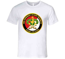 Load image into Gallery viewer, Army - 3rd Armored Cavalry Regiment Dui - Red White - Blood And Steel - T-Shirts - Premium