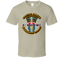 Load image into Gallery viewer, Army - Special Forces w Afghan SVC Ribbons - T-Shirts - Classic