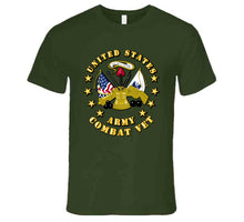 Load image into Gallery viewer, Emblem - US Army Center - Combat Veteran - T-Shirts - Premium
