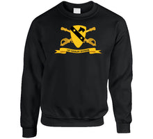 Load image into Gallery viewer, Army - 1st Cavalry Division W Br - Ribbon - Crewneck Sweatshirt
