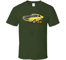 Load image into Gallery viewer, Vehicle - 69 Mach - 1 - Yellow - T-Shirts - Classic