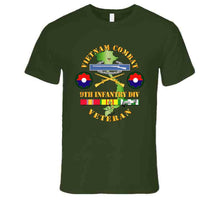 Load image into Gallery viewer, Army - Vietnam Combat Infantry Veteran, with 9th Infantry Division, Shoulder Sleeve Insignia - T Shirt, Hoodie, and Premium
