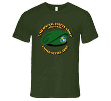Load image into Gallery viewer, 77th Special Forces Group, (Airborne), Beret with Text - T Shirt, Premium and Hoodie