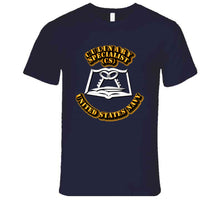 Load image into Gallery viewer, Navy - Rate - Culinary Specialist - T-Shirts - Premium