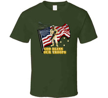 Load image into Gallery viewer, Emblem - Army - God Bless Our Troops - T-Shirts - Classic