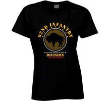 Load image into Gallery viewer, Army - 92nd Infantry Division - Buffalo Soldiers RGB 300DPI Ladies T Shirt