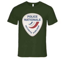 Load image into Gallery viewer, Police Nationale France Police Patch Blanc T Shirt