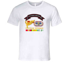 Load image into Gallery viewer, Army - 11th Pathfinder Detachment - Vietnam Veteran With Airborne Badge Combat Star Pathfinder Badge T Shirt - Premium