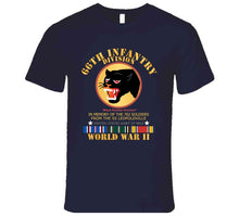 Load image into Gallery viewer, Army - 66th Infantry Div - Black Panther Div - Wwii W Ss Leopoldville W Eu Svc T-Shirts - Premium