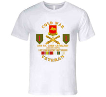 Load image into Gallery viewer, Army - Cold War Veteran - 2nd Battalion 33rd Artillery - 1st Infantry Division Shoulder Sleeve Insignia T Shirt, Premium and Hoodie