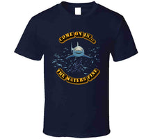 Load image into Gallery viewer, Come On In - the waters fine - No Bkgrnd - T-Shirts - Classic