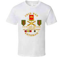 Load image into Gallery viewer, Army - Cold War Veteran - 2nd Battalion 33rd Artillery - 1st Infantry Division Shoulder Sleeve Insignia T Shirt, Premium and Hoodie