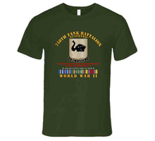 Load image into Gallery viewer, Army - 758th Tank Battalion, "Tuskers", World War II with European Theater Service Ribbons - T Shirt, Premium and Hoodie