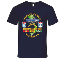 Load image into Gallery viewer, Army - Vietnam Combat, Veteran, 11th Infantry Brigade with Shoulder Sleeve Insignia T Shirt, Premium and Hoodie