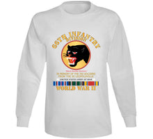 Load image into Gallery viewer, Army - 66th Infantry Div - Black Panther Div - Wwii W Ss Leopoldville W Eu Svc Long Sleeve Tee