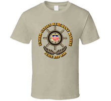 Load image into Gallery viewer, United States Merchant Marine, "Peace and War" with Color Shield - T Shirt, Premium and Hoodie