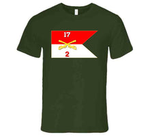 Load image into Gallery viewer, Army - 2rd Squadron, 17th Cavalry Guidon Long Sleeve T Shirt