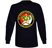 Load image into Gallery viewer, Army - 3rd Armored Cavalry Regiment Dui - Red White - Blood And Steel T Shirt