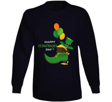 Load image into Gallery viewer, St. Patrick's Day - Leprechaun's Shoe with Gold Coins Long Sleeve Tee