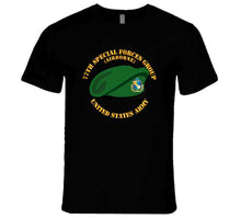Load image into Gallery viewer, 77th Special Forces Group, (Airborne), Beret with Text - T Shirt, Premium and Hoodie