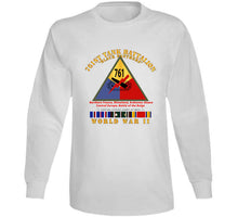 Load image into Gallery viewer, Army - 761st Tank Battalion - Black Panthers - W Ssi Wwii Eu Svc - Long Sleeve Tee