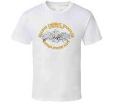 Load image into Gallery viewer, Navy - Seabee Combat Warfare, Specialist Badge, Emblem with Text - T-Shirts - Classic
