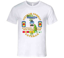 Load image into Gallery viewer, Army - Vietnam Combat Veteran, 2nd Battalion, 3rd Infantry, 199th Infantry Brigade with Vietnam Service Ribbons - T-Shirts - Premium