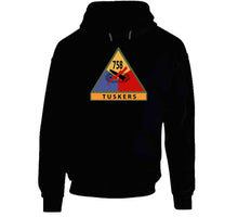 Load image into Gallery viewer, Army - 758th Tank Battalion,"Tuskers", Shoulder Sleeve Insignia with Name Tape - T Shirt, Premium and Hoodie
