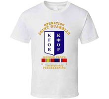 Load image into Gallery viewer, Army - US Army Peace Keeping, Operation Joint Guardian, Kosovo, with Kosovo Service Ribbons - T Shirt, Premium and Hoodie