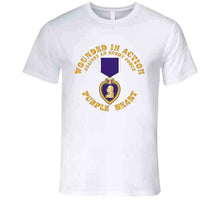 Load image into Gallery viewer, Wounded In Action - Purple Heart - T-Shirts - Premium