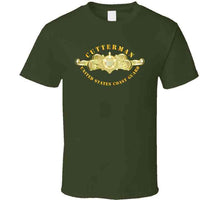Load image into Gallery viewer, Uscg - Cutterman Badge - Officer - Gold T Shirt