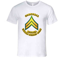 Load image into Gallery viewer, Corporal - E4 - w Text - Retired - T-Shirts - Premium