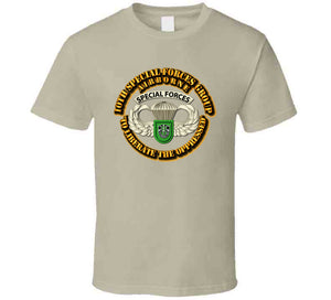 SOF - 10th SFG - Airborne Badge T Shirt