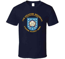 Load image into Gallery viewer, Army - 7th Infantry Regiment, Army Flash, (Cottenbailers) with Distinctive Unit Insignia - T-Shirts - Classic