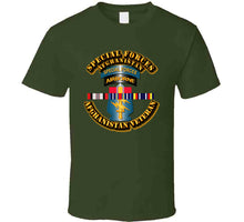Load image into Gallery viewer, Army - Special Forces w Afghan SVC Ribbons - T-Shirts - Classic