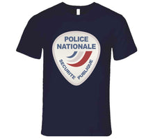 Load image into Gallery viewer, Police Nationale France Police Patch Blanc T Shirt