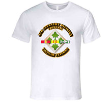 Load image into Gallery viewer, 4th Infantry Division with Vietnam Service Ribbons - T-Shirts - Premium
