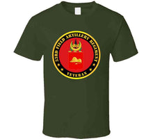 Load image into Gallery viewer, Army - 33rd Field Artillery Regiment - Veteran with Coat of Arms T Shirt - Classic