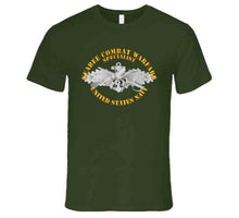 Load image into Gallery viewer, Navy - Seabee Combat Warfare, Specialist Badge, Emblem with Text - T-Shirts - Premium