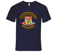Load image into Gallery viewer, DUI - 125th Signal Battalion, "Voice of Lightning" with Vietnam Service Ribbons - T-Shirts - Premium