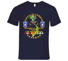 Load image into Gallery viewer, Vietnam Combat Veteran With N (November) Company (CO), 75th Infantry Ranger, 173rd Airborne Brigade T Shirt, Hoodie and Premium