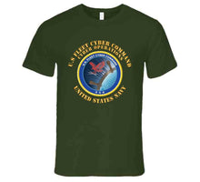 Load image into Gallery viewer, Navy - U.s Fleet Cyber Command X 300 T Shirt