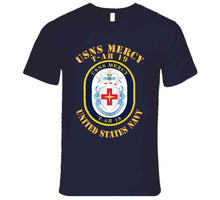 Load image into Gallery viewer, Usns Mercy (t-ah 19) - Crest X 300 T Shirt